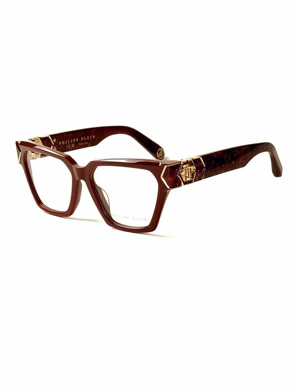 Philipp Plein VPP190 3G6 Eyeglasses Authentic Red Full Rim 54mm VPP 190
